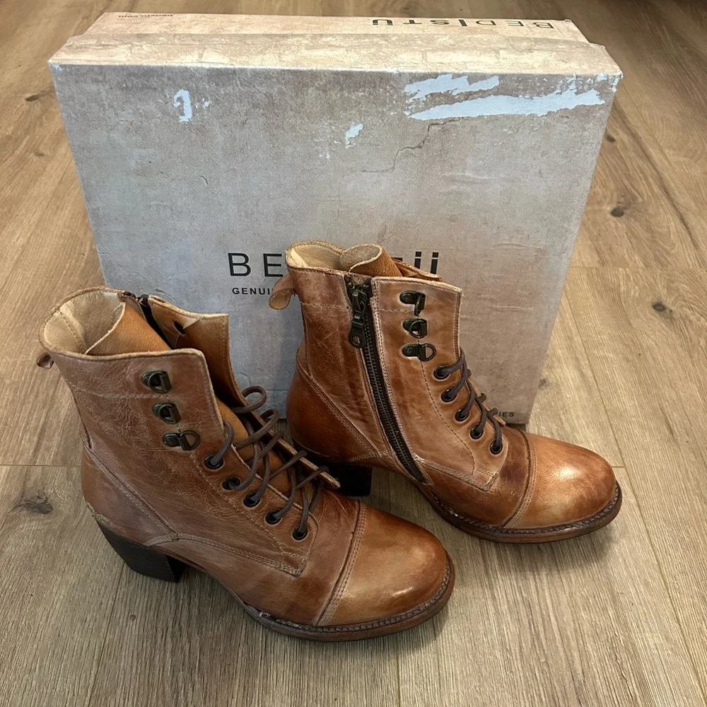 NEW! BED|STU Judgement Lace Up Boots - Picture 3 of 7